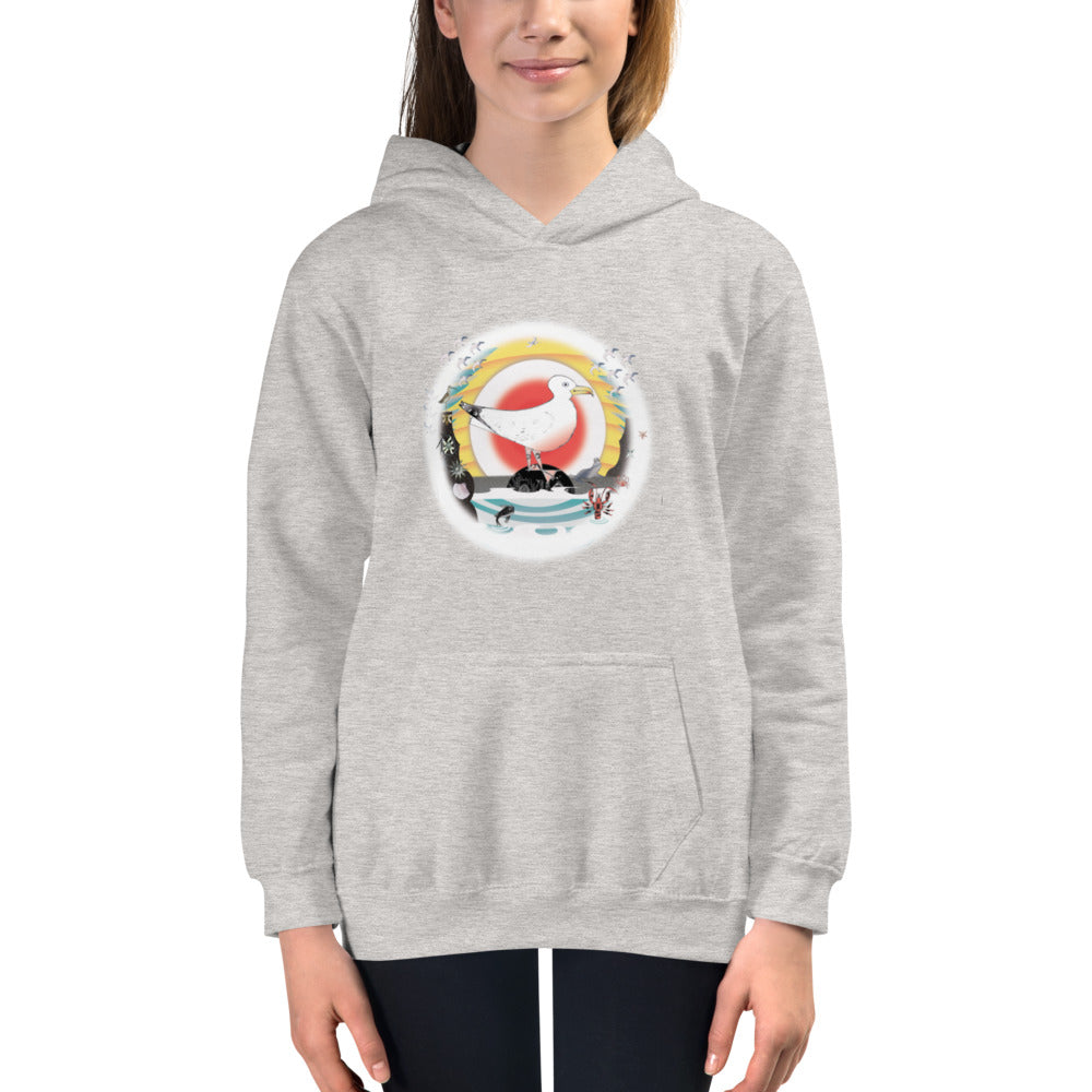 Kids Hoodie, Summer Gull