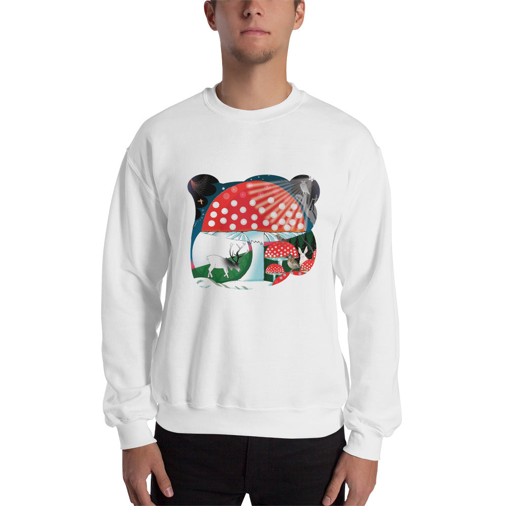Sweatshirt, Winter Mushroom