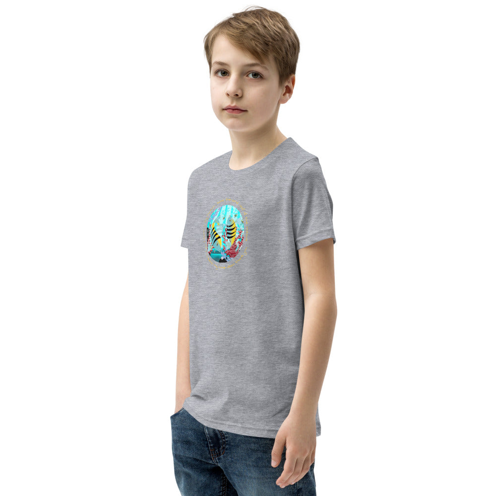 Youth Short Sleeve T-Shirt, Coral Reef Fish