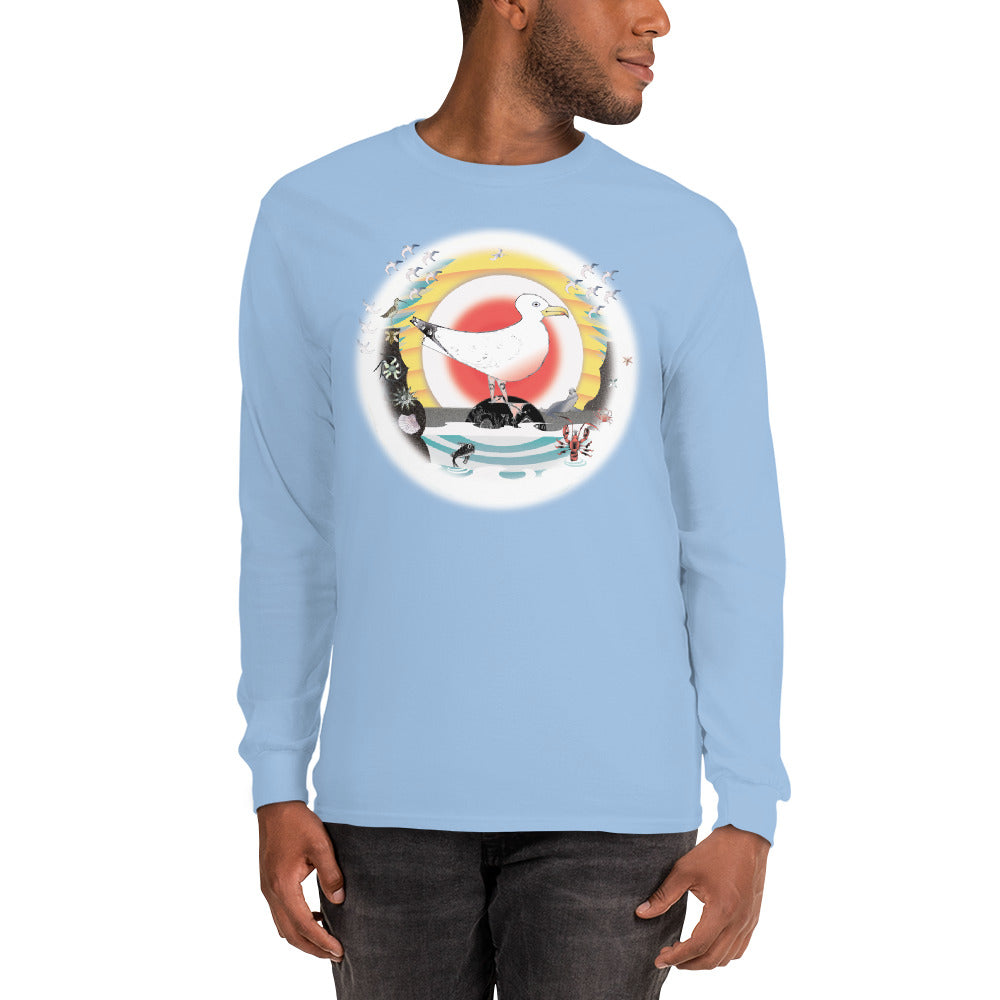 Long Sleeve T-Shirt, Summer Gull