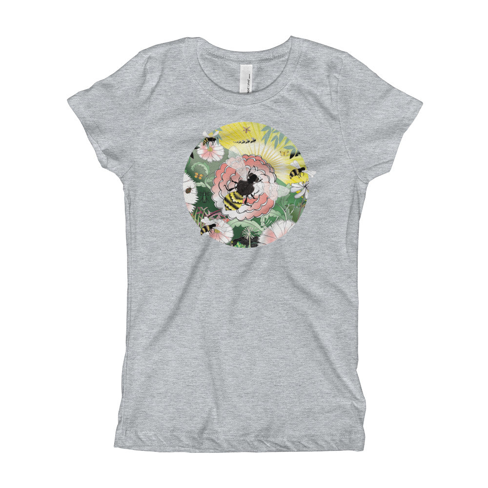 Girl's T-Shirt Slim, Summer Bee