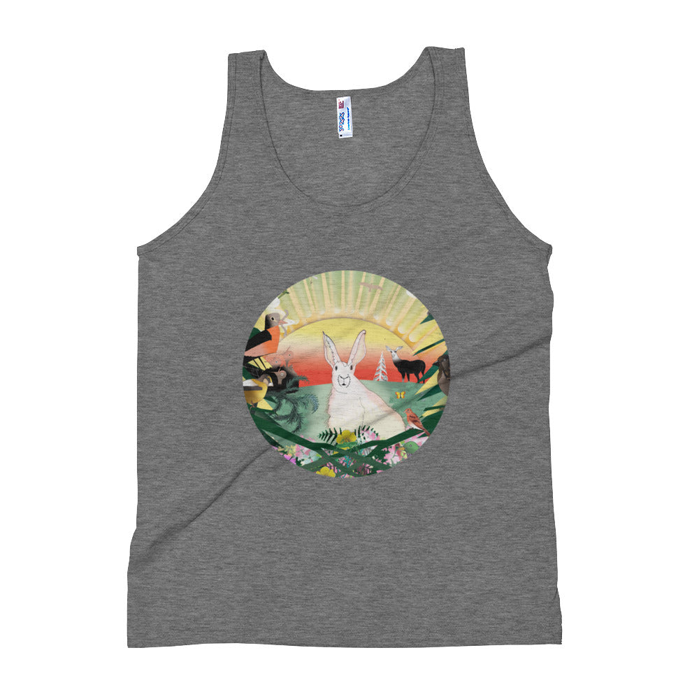 Unisex Tank Top, Spring Rabbit