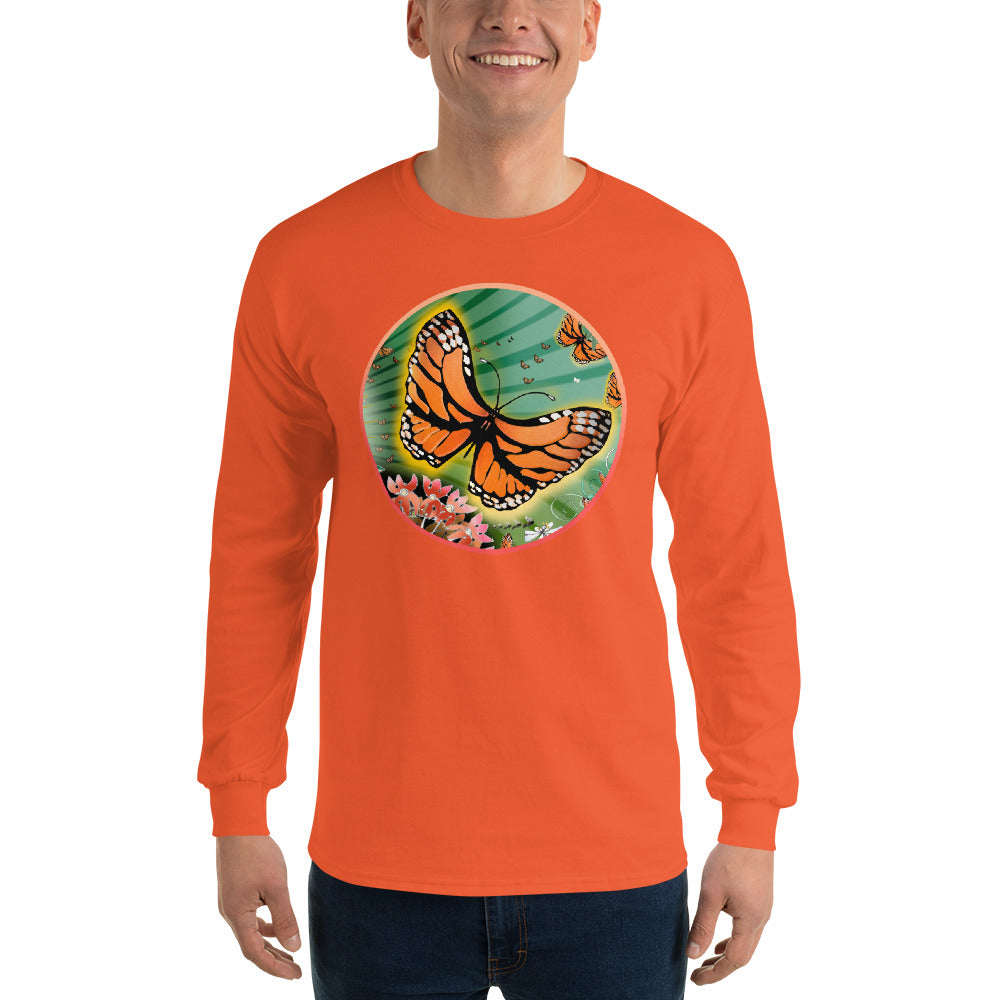 Long Sleeve T-Shirt, Summer Monarch