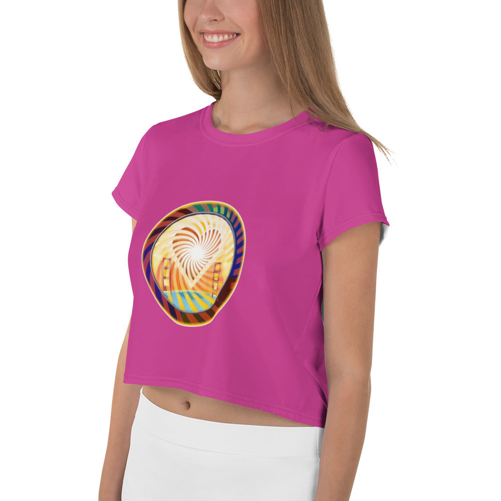 Print Crop Tee, Heart Of San Francisco
