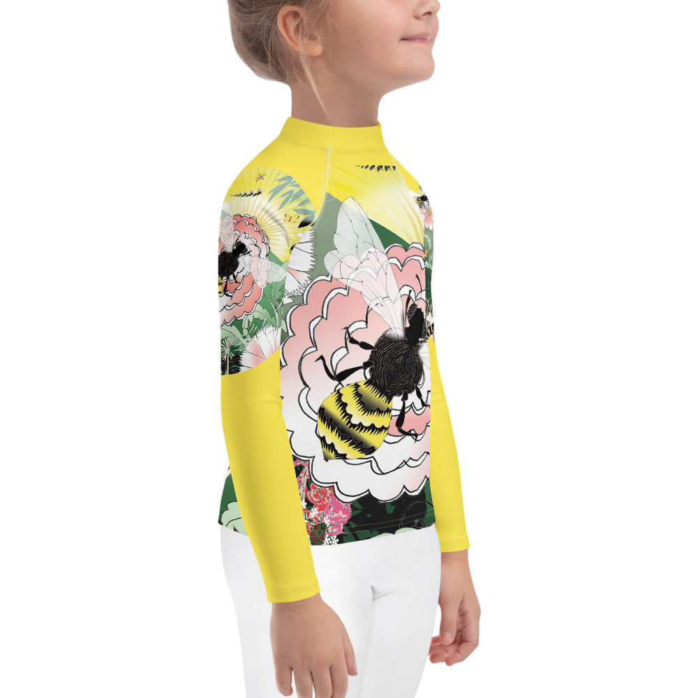 Kids Rash Guard, Honey Bee