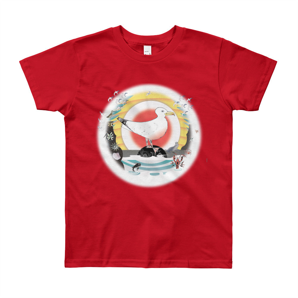Youth Short Sleeve T-Shirt, Summer Gull