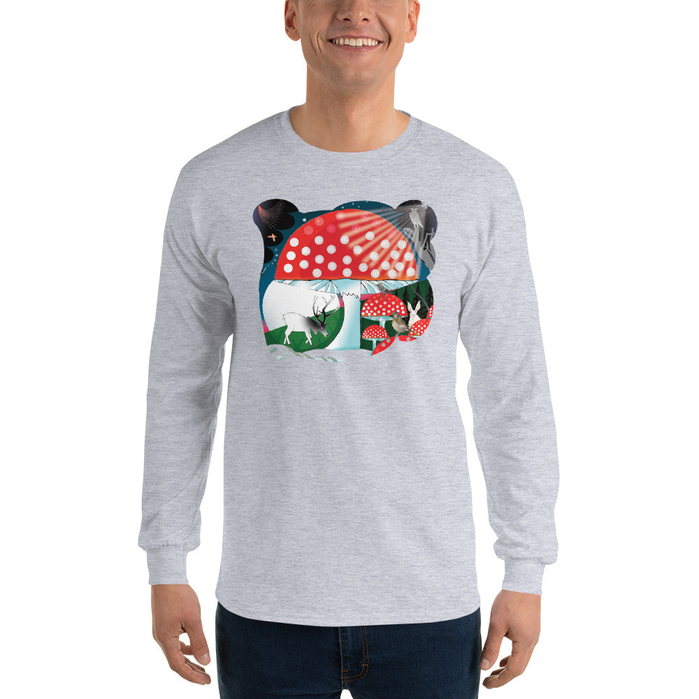 Long Sleeve T-Shirt, Winter Mushroom