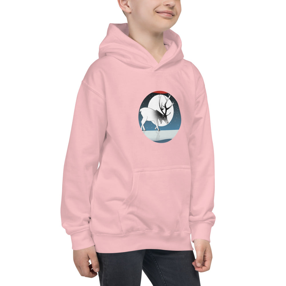 Kids Hoodie, Winter Deer