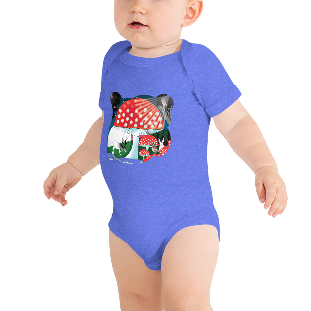 T-shirt Onesie, Winter Mushroom