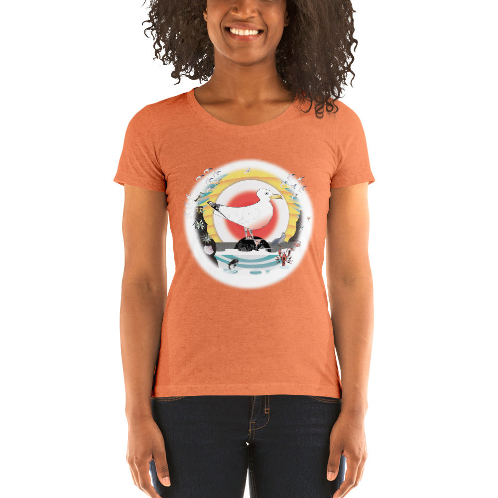 Ladies' short sleeve t-shirt, Summer Gull