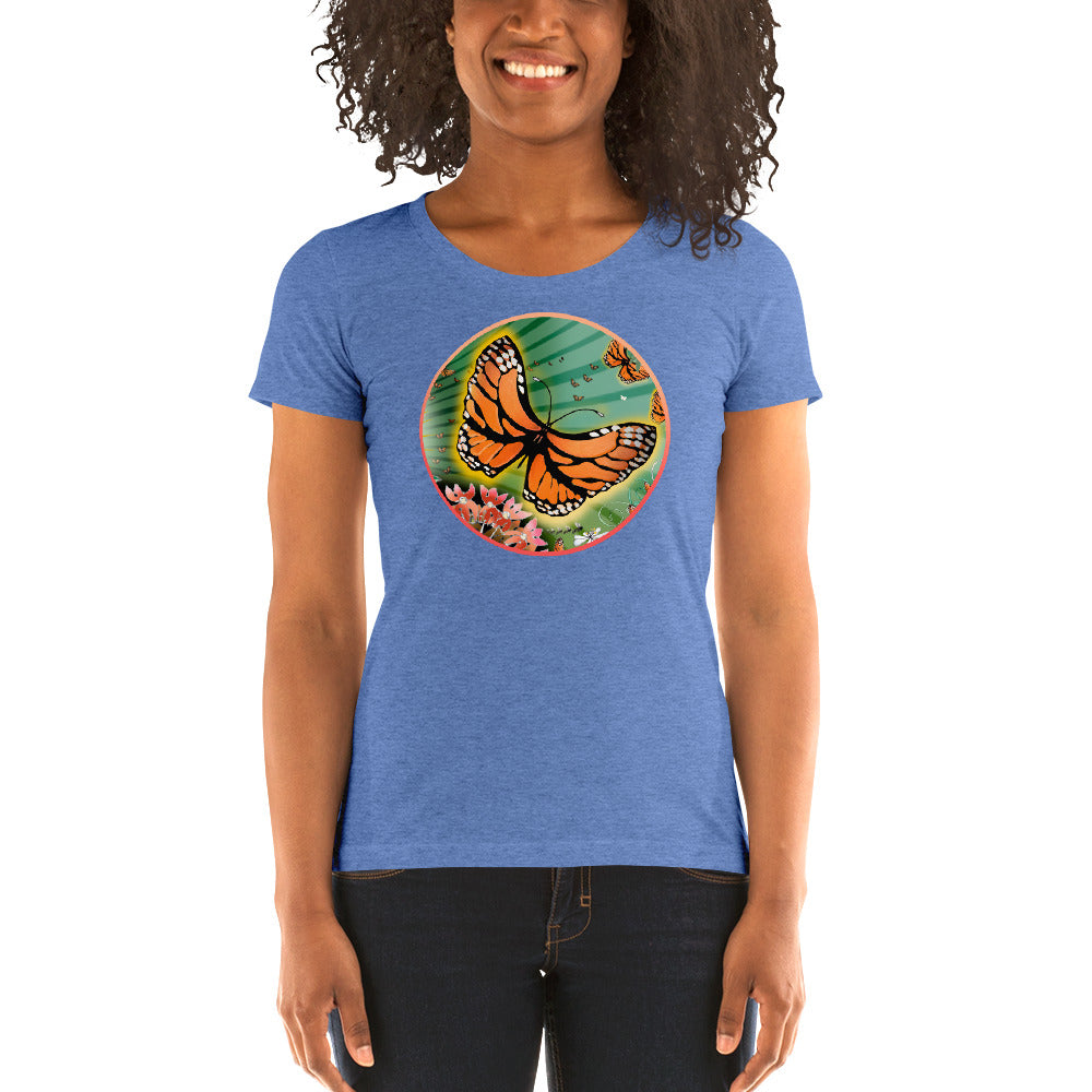 Ladies' short sleeve t-shirt, Summer Monarch