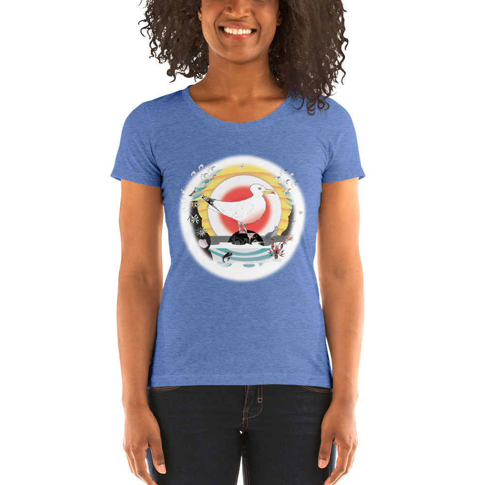 Ladies' short sleeve t-shirt, Summer Gull