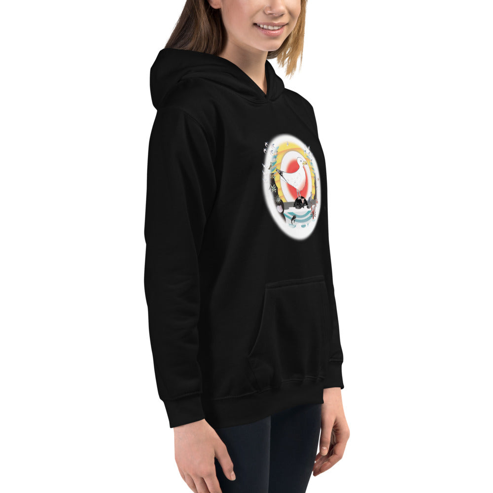 Kids Hoodie, Summer Gull