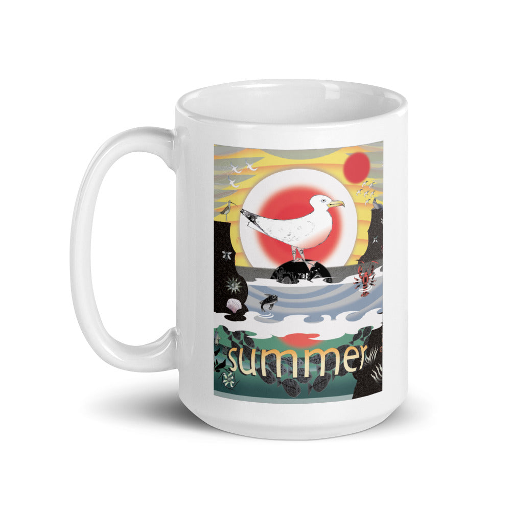Mug, Summer Gull, Gift Set or Individual Mug Sale!