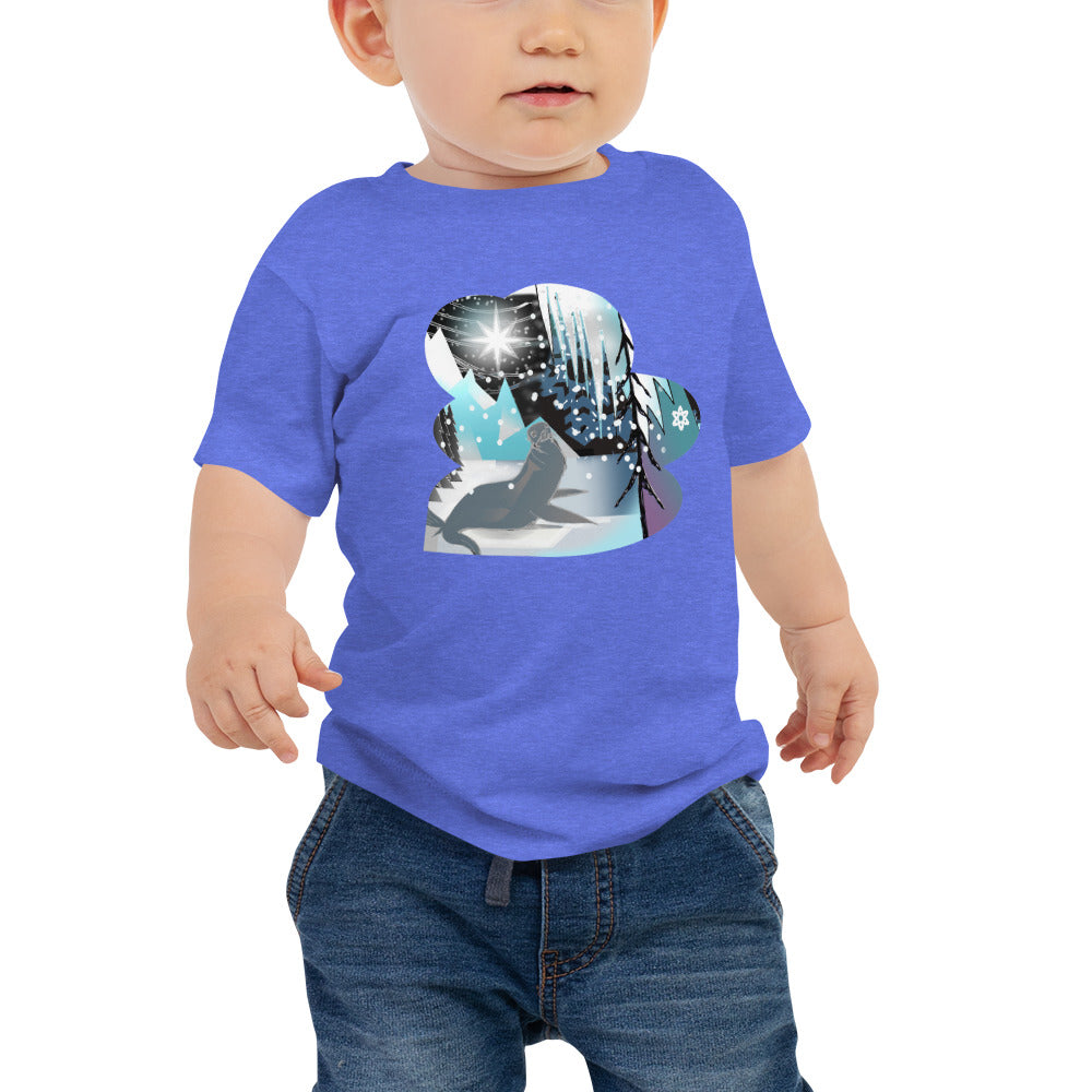 Baby Jersey Short Sleeve Tee, Winter Seal