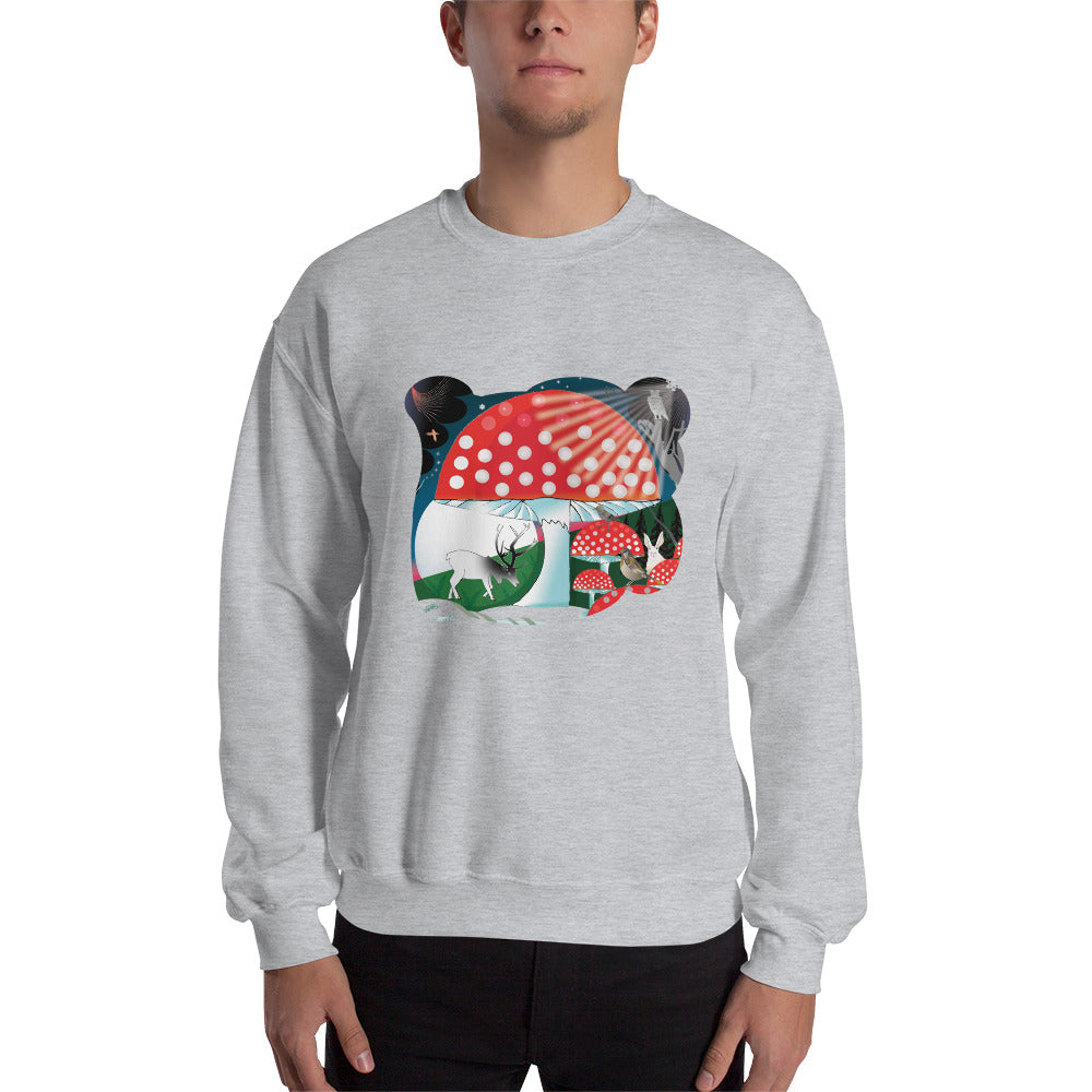 Sweatshirt, Winter Mushroom