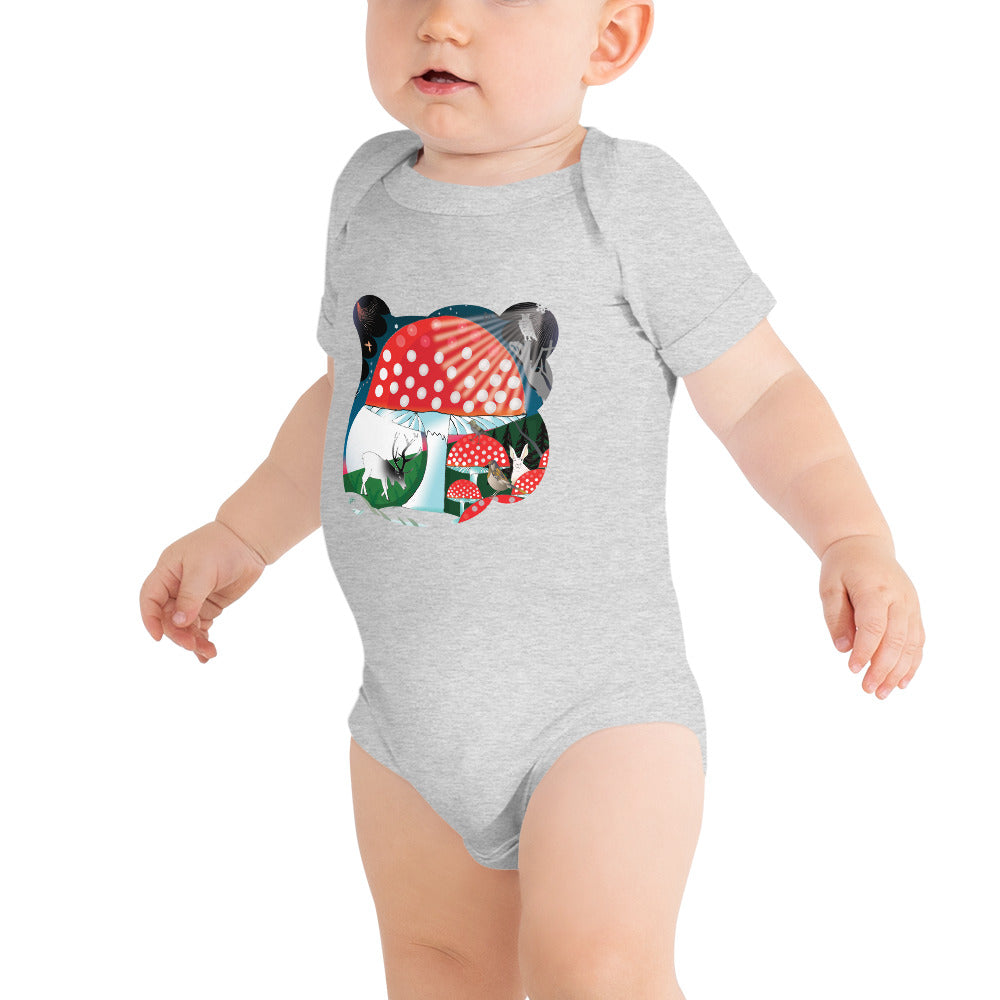 T-shirt Onesie, Winter Mushroom