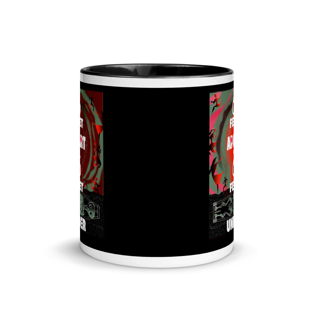 Mug with Color Inside, 6 Feet Apart or 6 Feet Under