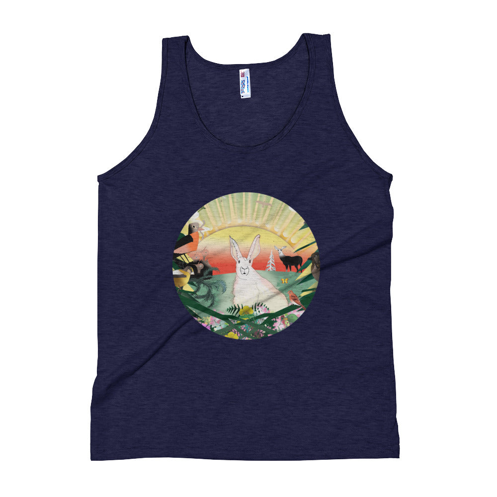 Unisex Tank Top, Spring Rabbit
