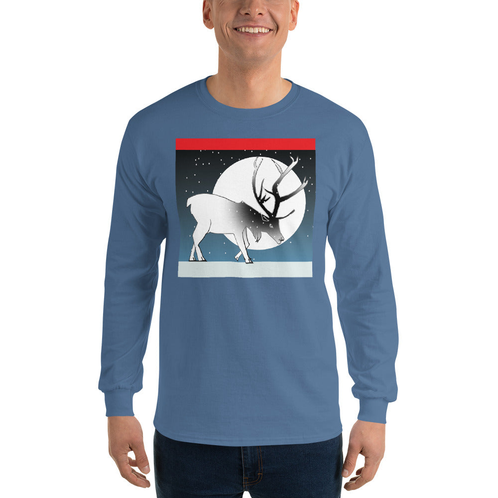 Long Sleeve T-Shirt, Winter Deer