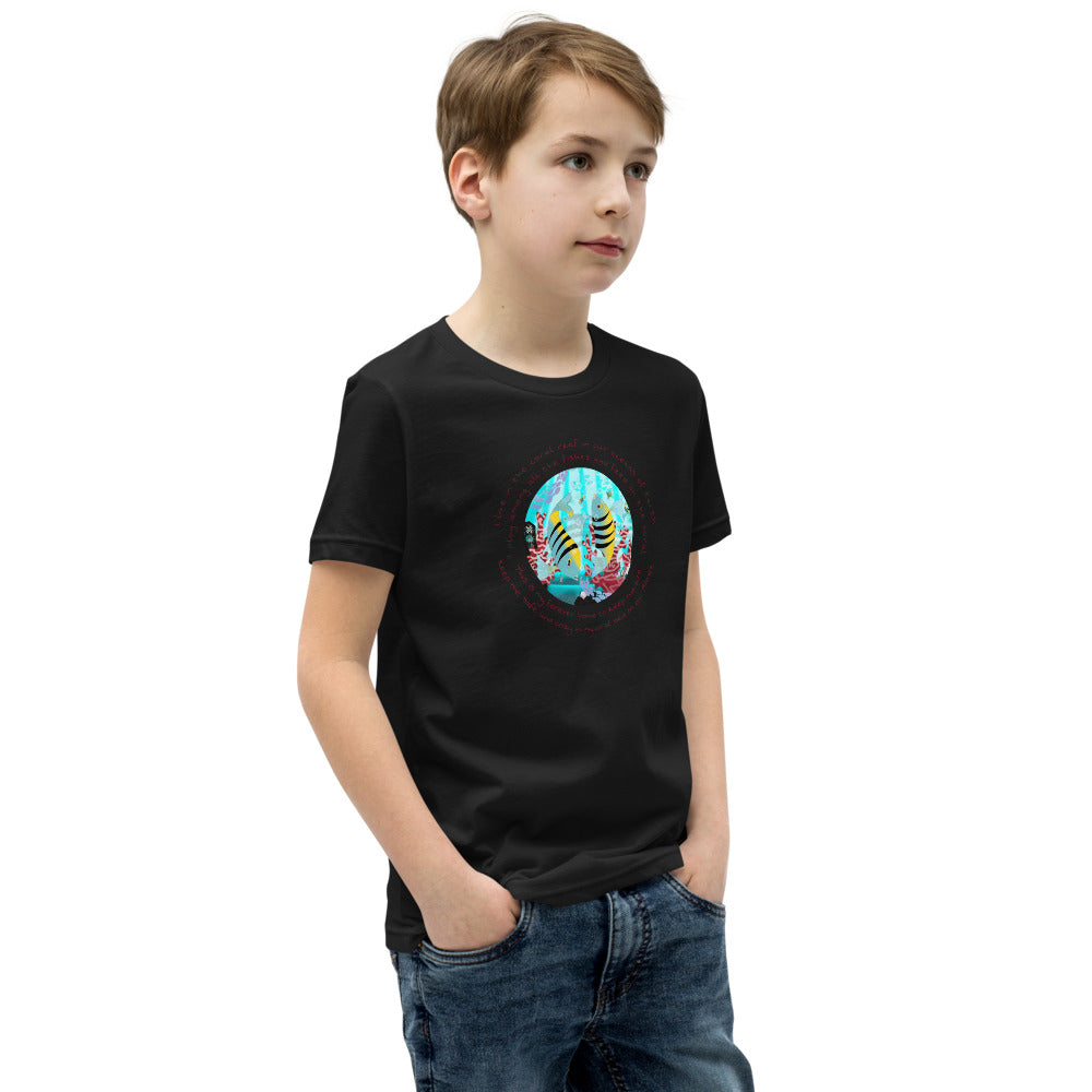 Youth Short Sleeve T-Shirt, Coral Reef Fish