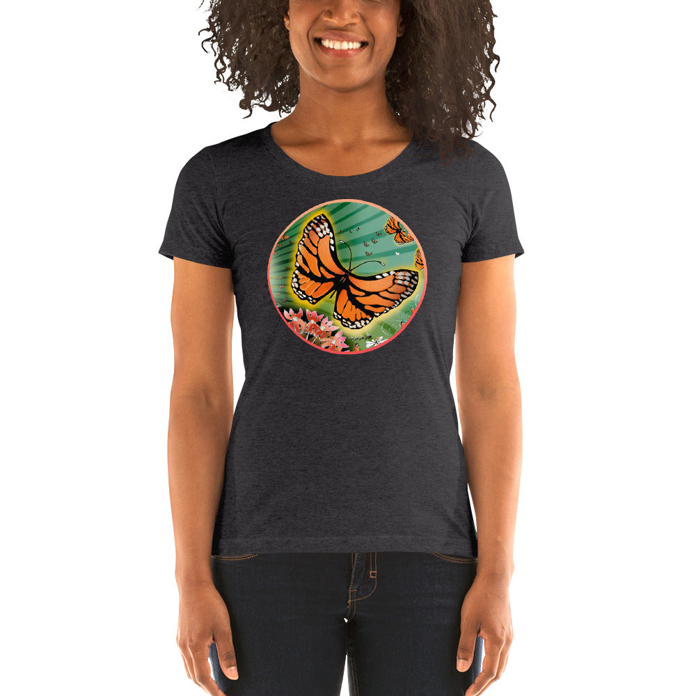 Ladies' short sleeve t-shirt, Summer Monarch