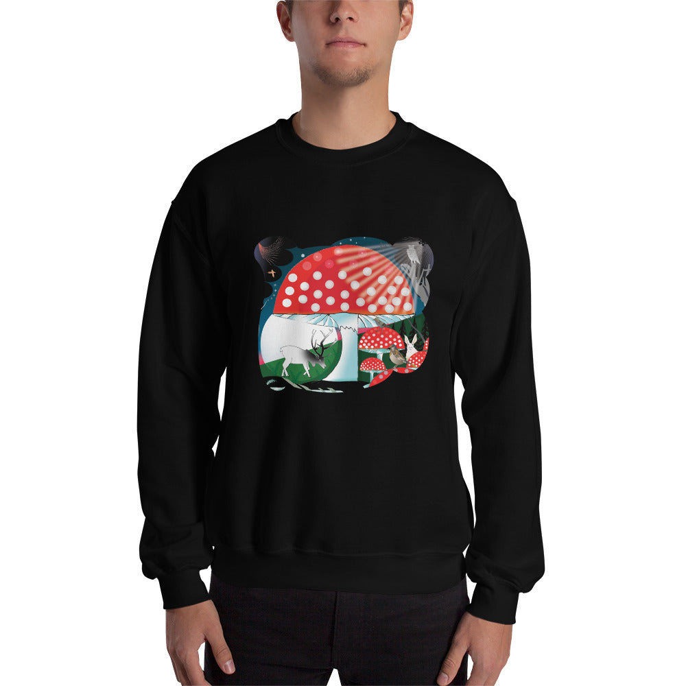 Sweatshirt, Winter Mushroom