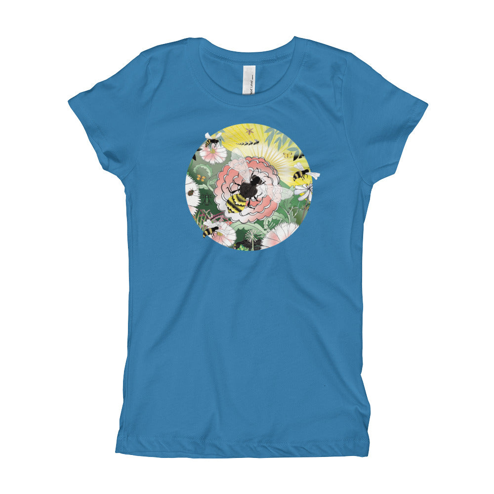 Girl's T-Shirt Slim, Summer Bee