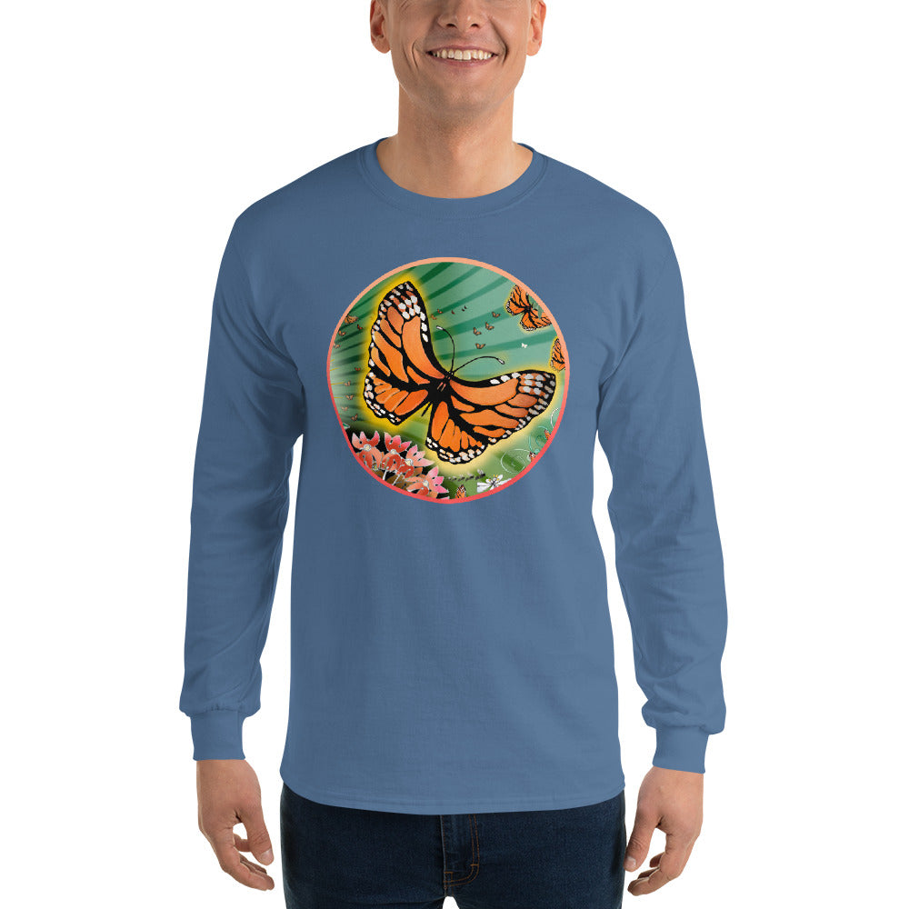 Long Sleeve T-Shirt, Summer Monarch