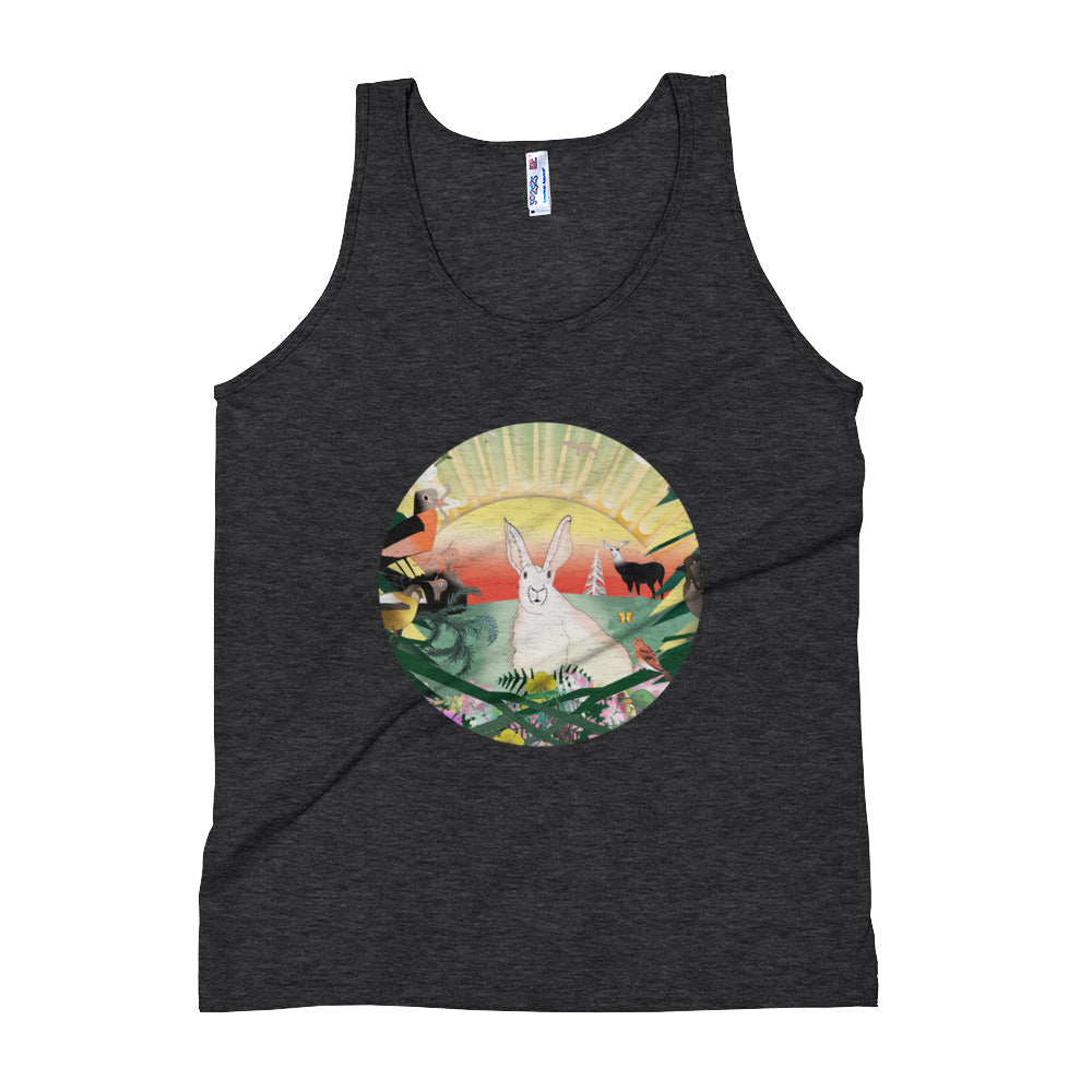 Unisex Tank Top, Spring Rabbit