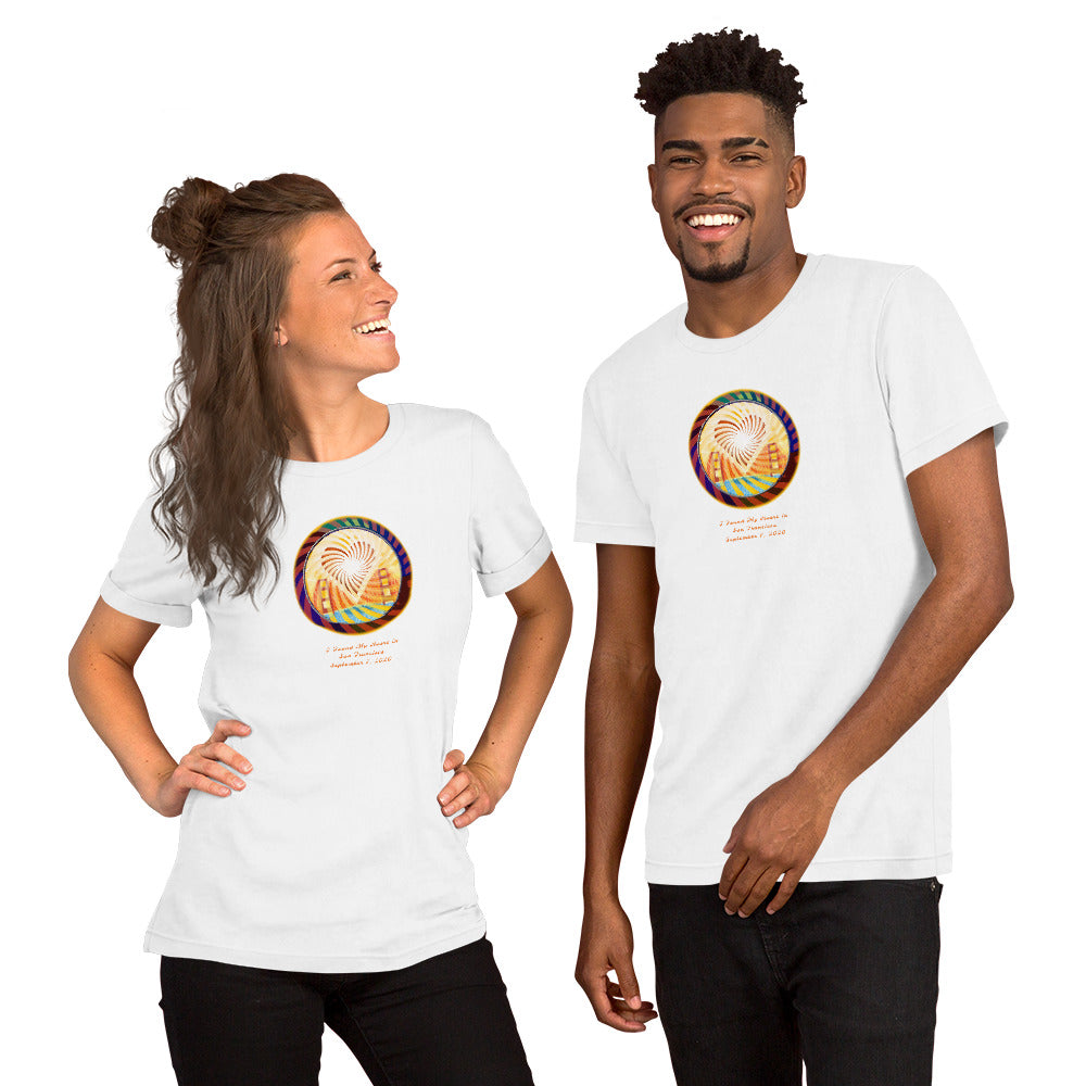 Short Sleeved Unisex T-Shirt, The Heart of San Francisco