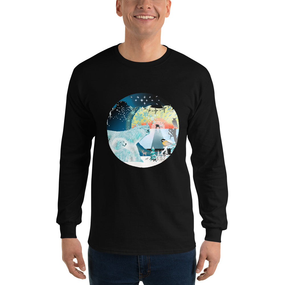 Long Sleeve T-Shirtf, Winter Polar Bear