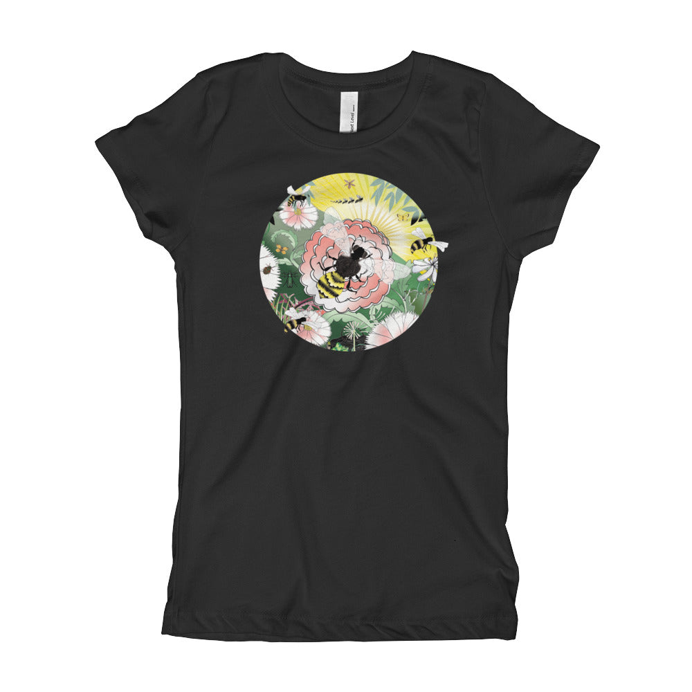 Girl's T-Shirt Slim, Summer Bee