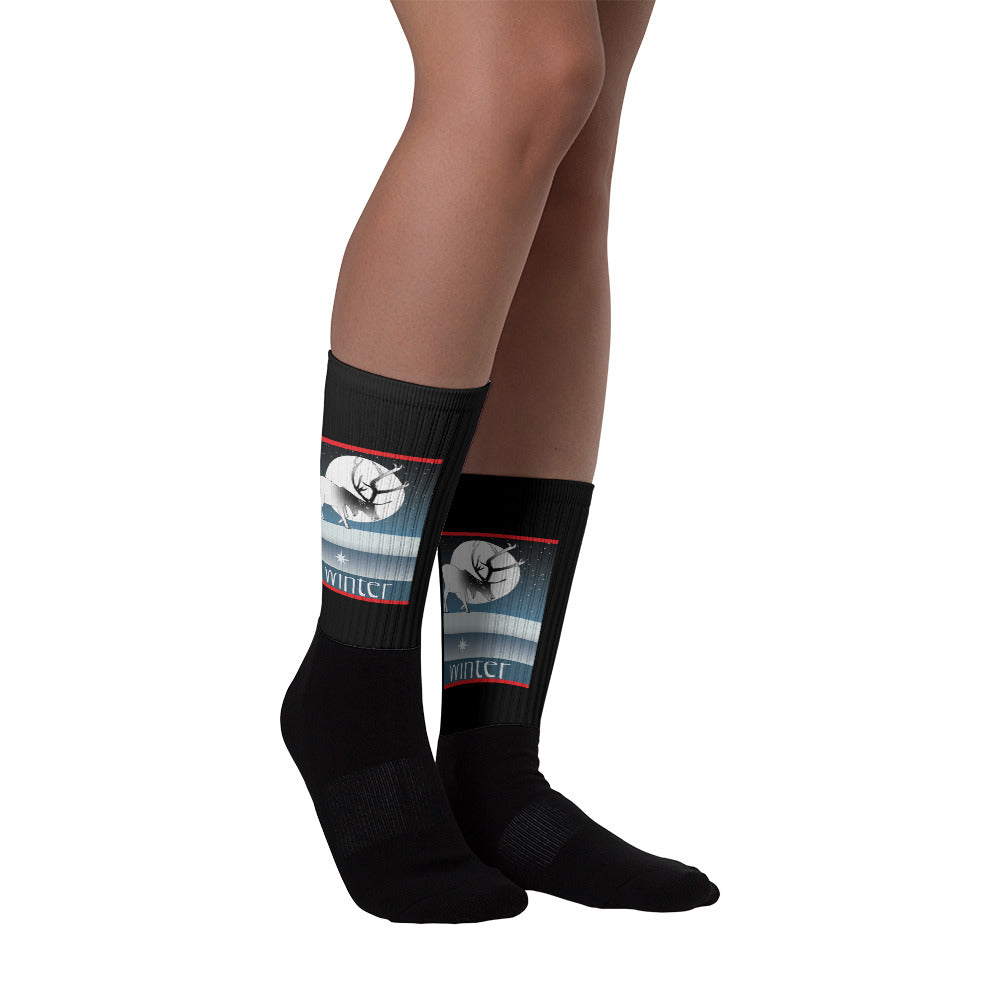 Socks, Winter Deer