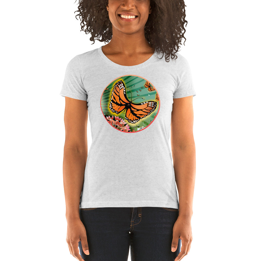 Ladies' short sleeve t-shirt, Summer Monarch