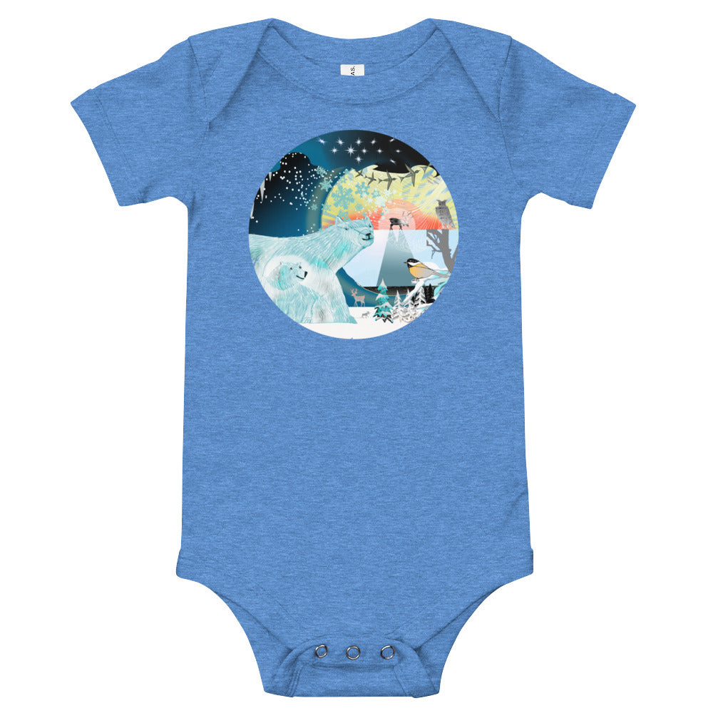 Baby Body Tee, Winter Polar Bears