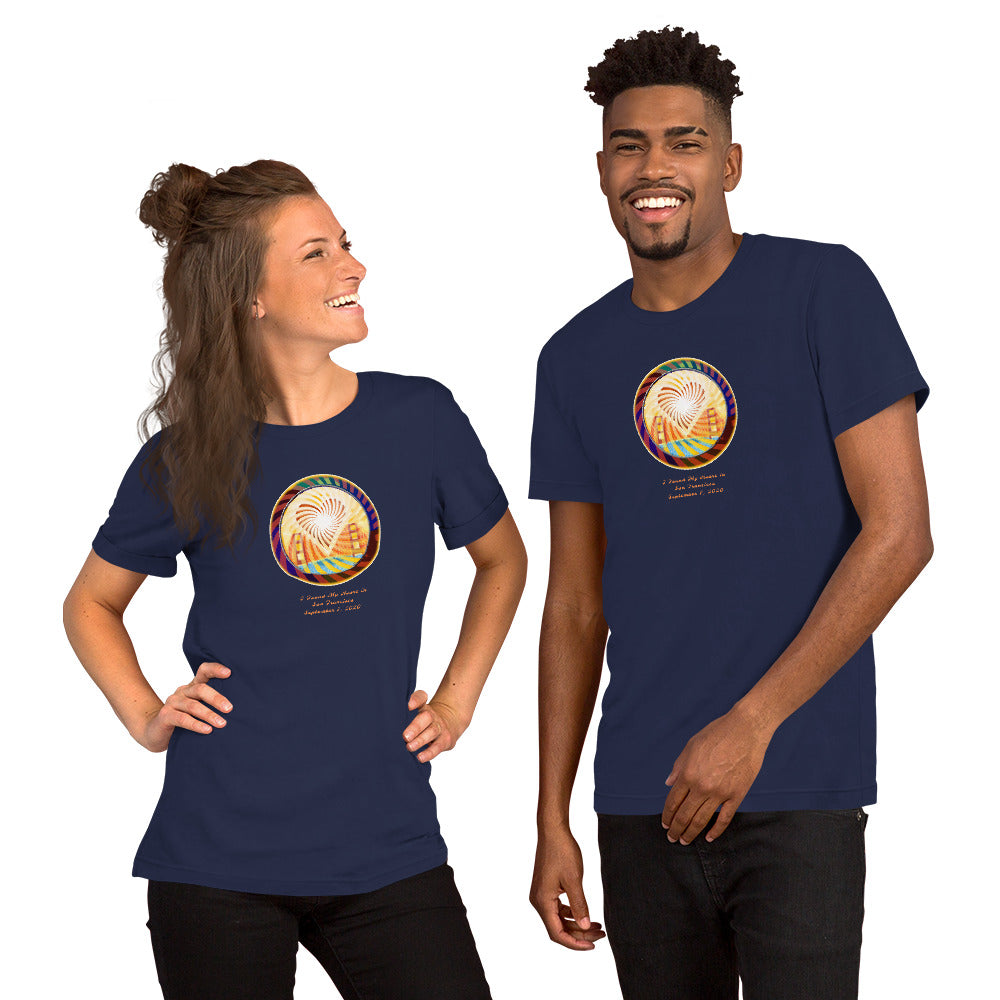 Short Sleeved Unisex T-Shirt, The Heart of San Francisco