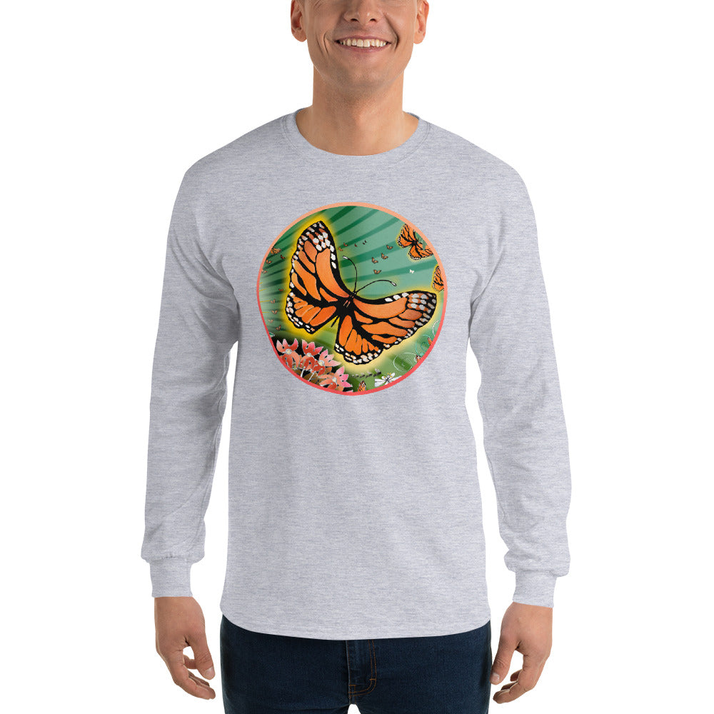 Long Sleeve T-Shirt, Summer Monarch