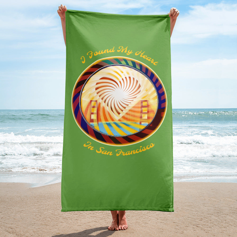 Beach Towel, The Heart of San Francisco