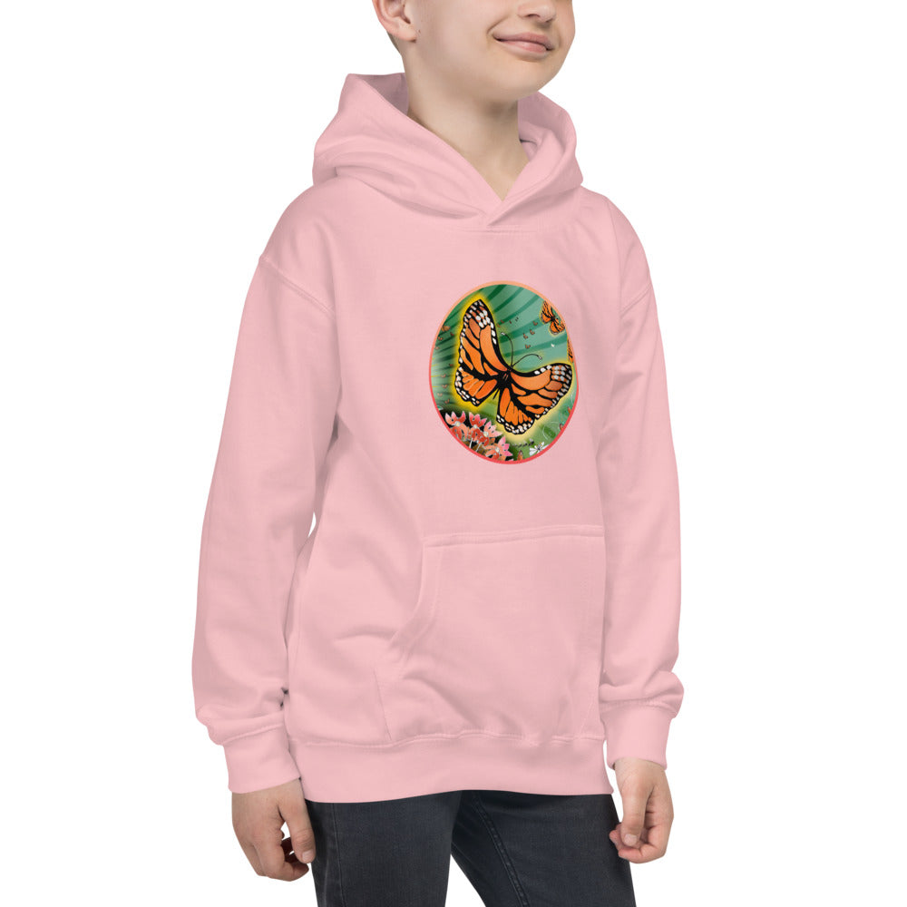 Kids Hoodie, Summer Monarch