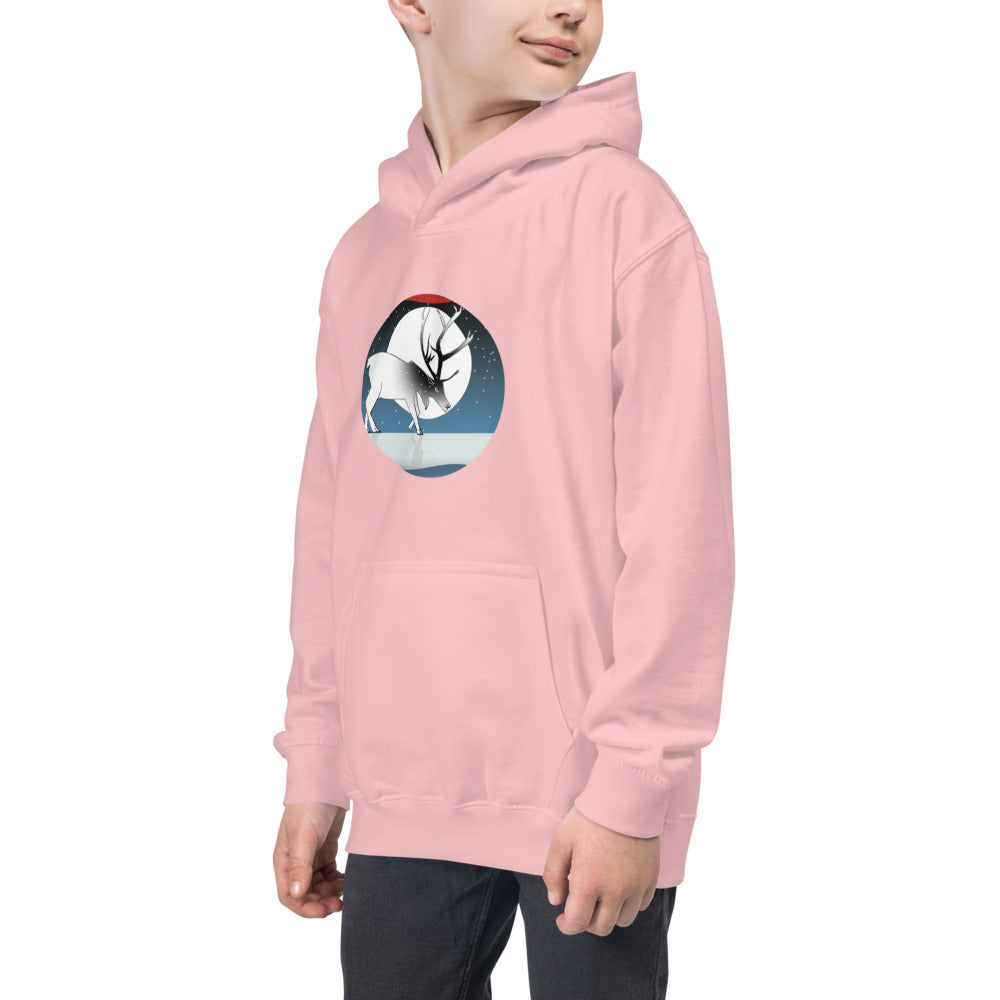 Kids Hoodie, Winter Deer