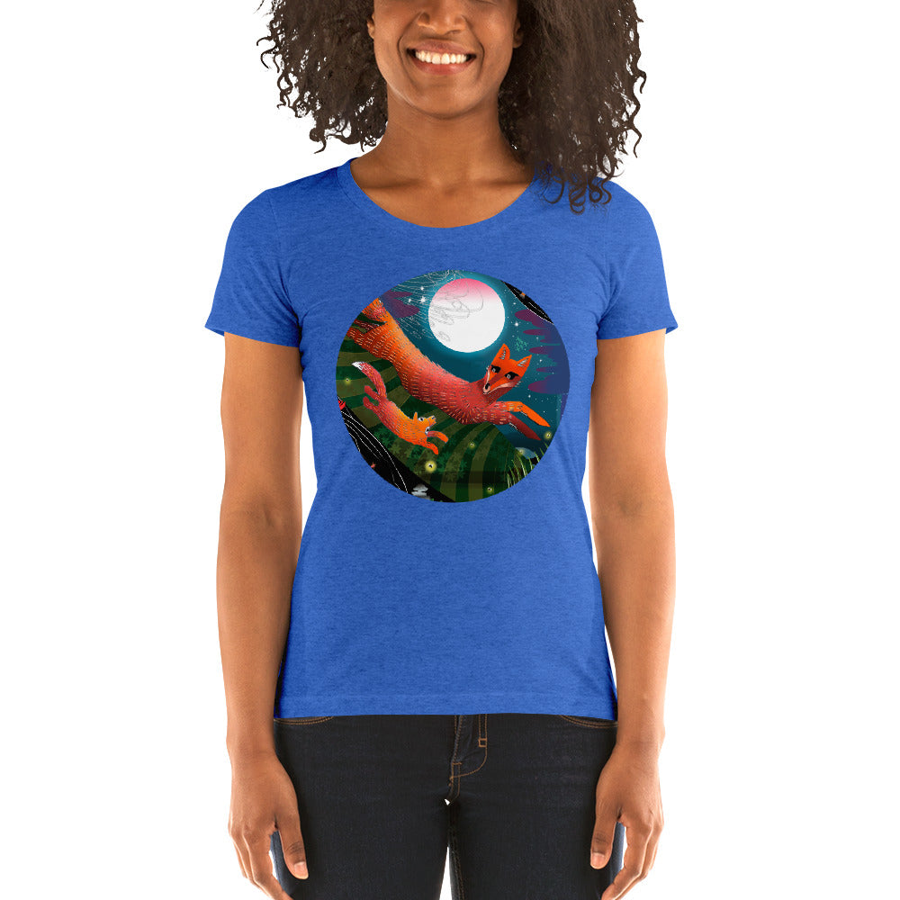 Ladies' short sleeve t-shirt, Autumn Fox