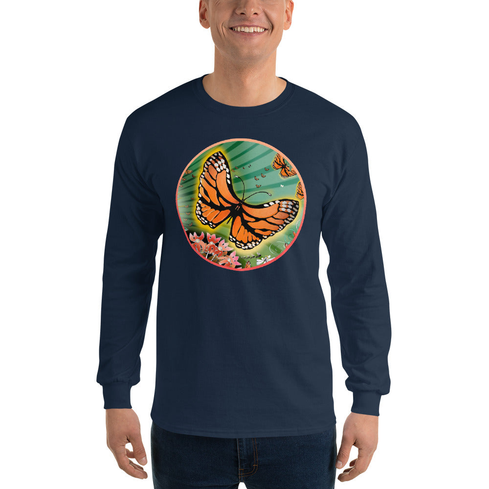 Long Sleeve T-Shirt, Summer Monarch