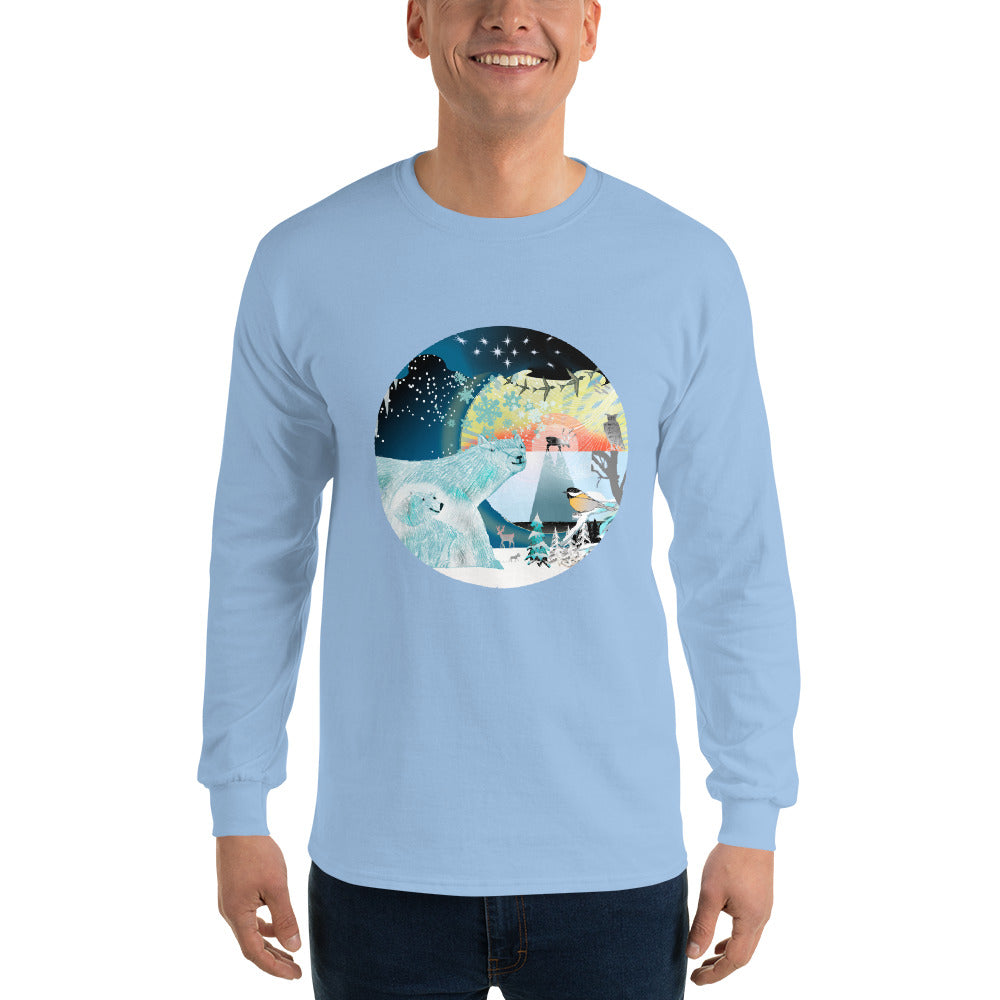 Long Sleeve T-Shirtf, Winter Polar Bear