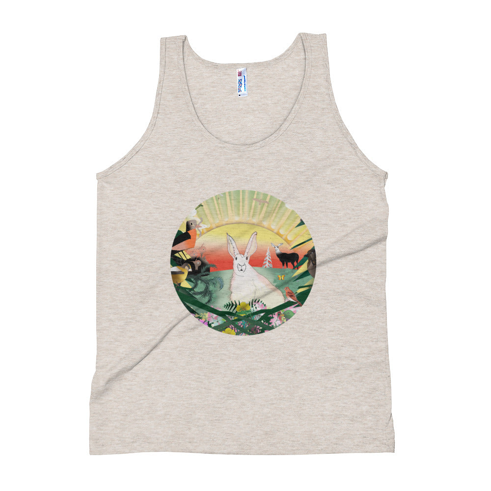 Unisex Tank Top, Spring Rabbit