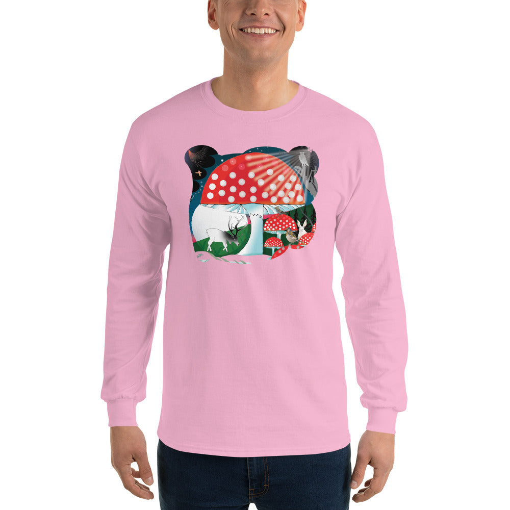Long Sleeve T-Shirt, Winter Mushroom