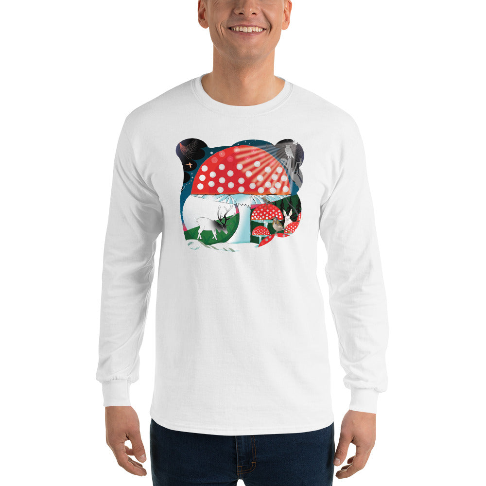Long Sleeve T-Shirt, Winter Mushroom