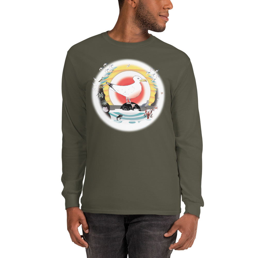 Long Sleeve T-Shirt, Summer Gull