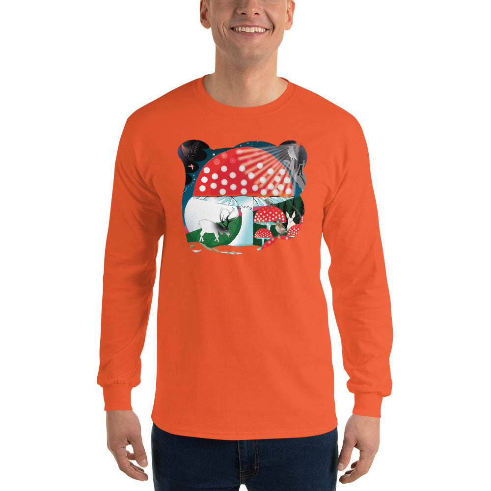 Long Sleeve T-Shirt, Winter Mushroom