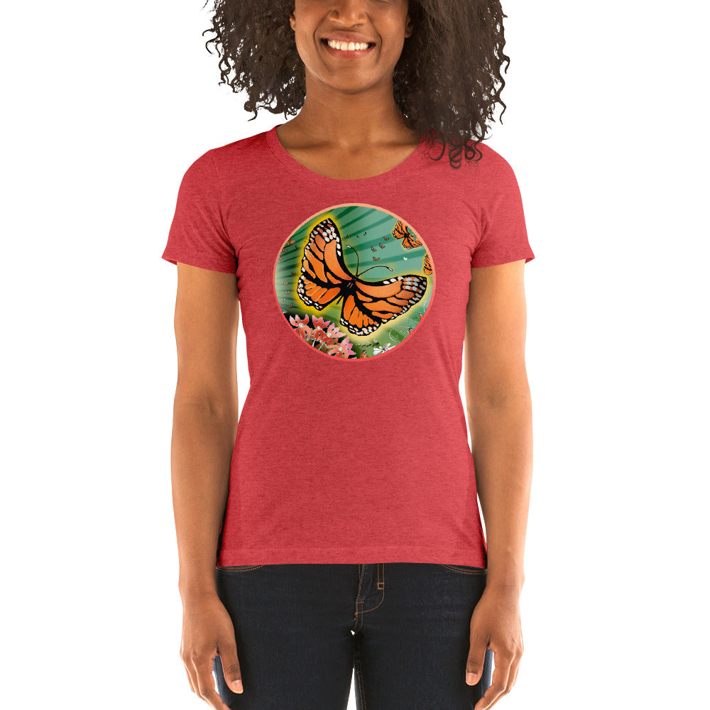 Ladies' short sleeve t-shirt, Summer Monarch